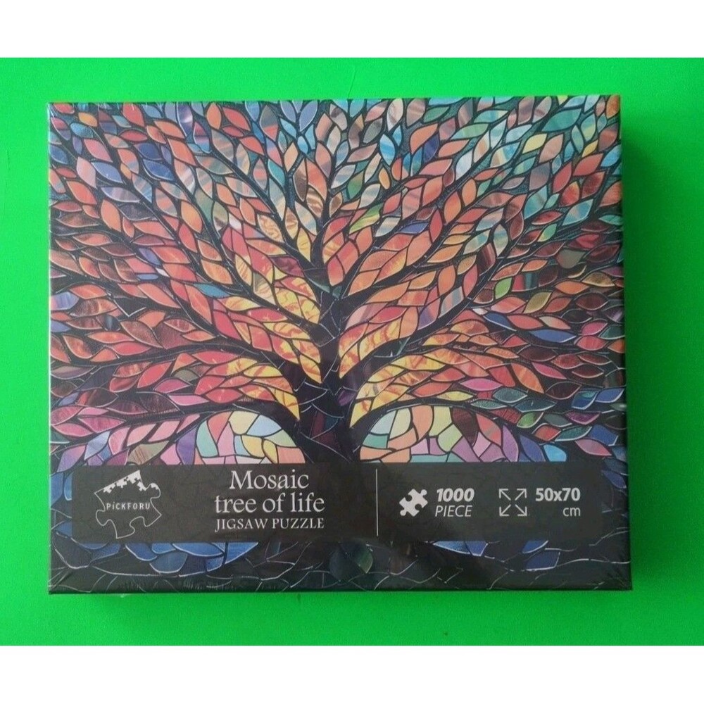 Mosaic Stained Glass Puzzle Tree of Life 1000 Pieces, Hard Difficult